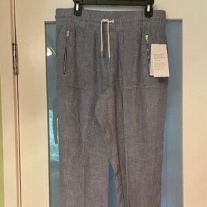 Athleta blue cabo linen jogger